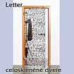 Skleněné dveře Letter