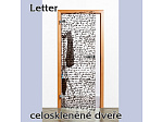 Skleněné dveře Letter