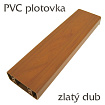 Plastová plotovka zlatý dub