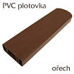 Plastová plotovka ořech