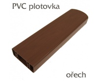 Plastová plotovka ořech