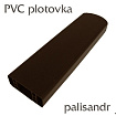 Plastová plotovka palisandr