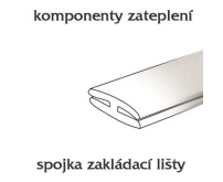 Spojka zakládací lišty