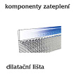 Dilatační lišta PVC rohová