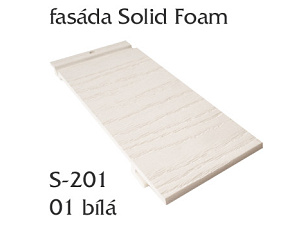 Fasádní obklad Solid Foam S201 - bílý