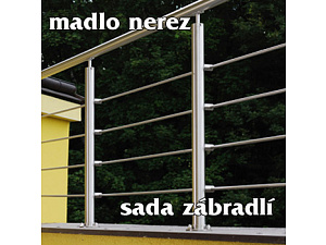 Nerezové zábradlí - sada pro horní kotvení