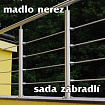 Nerezové zábradlí - sada pro horní kotvení
