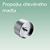 Boční nerezové zábradlí - sada s dřevěným madlem