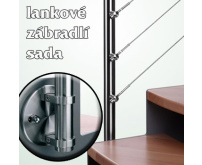 Lankové zábradlí - sada pro boční kotvení