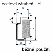 Ocelové zárubně H
