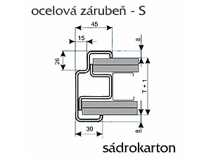 Zárubně do sádrokartonu S