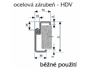 Zárubně s těsněním H-DV