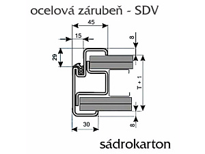 Ocelové zárubně s těsněním S-DV Ocelové zárubně s těsněním S-DV