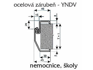 Nemocniční zárubně YN-DV Nemocniční zárubně YN-DV