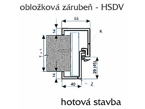 Dvoudílné zárubně HS-DV Dvoudílné zárubně HS-DV