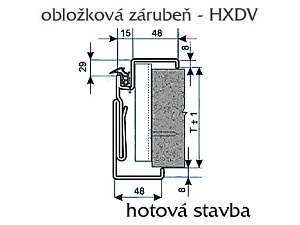 Obložkové zárubně HX-DV Obložkové zárubně HX-DV