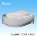 Asymetrická vana Napoli