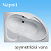 Asymetrická vana Napoli