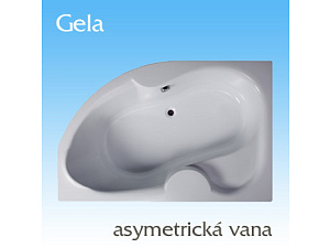 Asymetrická vana Gela Asymetrická vana Gela
