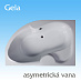 Asymetrická vana Gela Asymetrická vana Gela