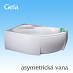 Asymetrická vana Gela Asymetrická vana Gela