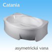 Asymetrická vana Catania