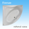 Rohová vana Firenze