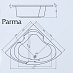 Rohová vana Parma