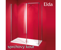 Otevřený skleněný kout Elda