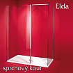 Otevřený skleněný kout Elda