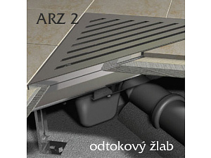 Rohový žlab ARZ 2