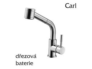 Dřezová baterie Carl se sprchou Dřezová baterie Carl se sprchou