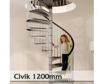 Ocelové schodiště Civik 1200mm