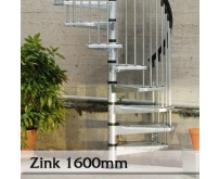 Točité venkovní  schodiště Zink 1600mm