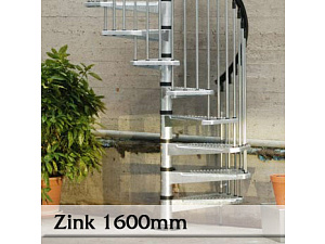 Točité venkovní schodiště Zink 1600mm Točité venkovní schodiště Zink 1600mm