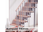 Přímé schodiště Kompakt 740mm