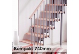 Přímé schodiště Kompakt 740mm