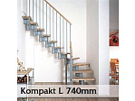 Segmentové schodiště Kompakt 74L