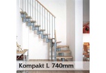 Segmentové schodiště Kompakt 74L
