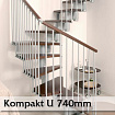 Segmentové schodiště Kompakt 74U