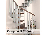 Segmentové schodiště Kompakt 74U