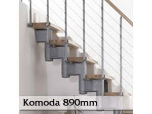 Přímé schodiště Komoda 890mm Přímé schodiště Komoda 890mm
