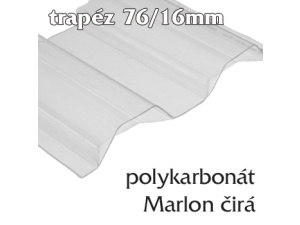 trapézová deska Marlon CS 76/16 čirá trapézová deska Marlon CS 76/16 čirá