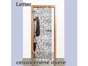 Skleněné dveře Letter