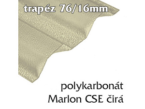 polykarbonátová deska Marlon CSE 76/16 čirá polykarbonátová deska Marlon CSE 76/16 čirá