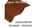 Trapézová krytina Sunopak 76/16 červená