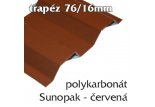 Trapézová krytina Sunopak 76/16 červená