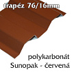 Trapézová krytina Sunopak 76/16 červená
