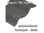 Trapézová krytina Sunopak 76/16 šedá