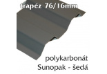 Trapézová krytina Sunopak 76/16 šedá